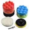 New 8PCS 3/4/5/6 Inch Buffing Sponge Polishing Pad Kit Waxing For Car Polisher Tools Auto Care Repair Tools