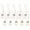 Vases 10 Pcs Halloween Garland Felt Acorn Bunches Festival Pendents Lovely Christmas Pendants White Scene Decors