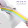 Seat Rainbow Tape Fun Dispenser Desk Office Stationery Supply Holder Desktop School Account Cutting Tool