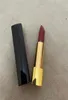 Berühmte Lippen Make -up gepresst schwarze Röhrchen Matte Lippenstift 2 Farben intensiv