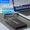 エンクロージャーOrico 2.5インチUSB3.0タイプC5Gbps HDDケースデータコンテナ設計SSD/HDD SATAハードドライブディスクエンクロージャー用オートスリープスリープ