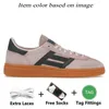 2024 Handboll Spezial Designer Casual Shoes Wales Bonner Pony Leopard Brown Silver Vegan White Black Pink Sporty Rich Green Women Mens Spezials Sneakers Trainers