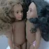Original 1 pièce Mini 15cm Nude Black Doll Migne Explosif Head Girl Toy