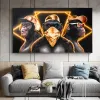 Drie wijze apen canvas schilderen print poster dieren canvas schilderij voor woonkamer slaapkamer interieur wall art home decor mura