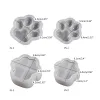 Não-bastão, recipiente de pata de gato molde resina epóxi Silicone Mold Crafts Diy Ornament Ferramenta para caixa de armazenamento DIY, castiça