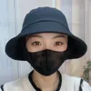 Berets With Mask Agricultural Work Hat Dust Bucket Fisherman Wide Brim Protect Neck Anti-uv Tea Picking Cap