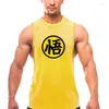 Herrtankstoppar Sommarmask Gym Bodybuilding Fitness Workout Running Sport Singlets snabb torr andas ärmlösa t-shirts