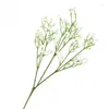 Flores decorativas 1 PC Babysbreath Gypsophila Artificial Fake Silk Diy Fiesta de bodas Toque real