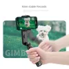 Pinnar xiaomi handhållna gimbals 360 ° rotation selfie stick foto stabilisering stativ med belysning trådlös bluetooth fjärrkontroll