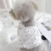 Vêtements pour chiens vêtements d'été mignon robe d'élingue florale jupe mince pour petit chihuahua bichon caniche chiens costume chiot robes animales