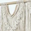 Tapeçarias boho macrame parede pendurado tapeçaria tecido moderno chique arte boêmio algodão artesanal decoração de casa frisado para weddi