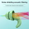 1/3pc Nuovo tappi per le orecchie che riduce il rumore silicone sodo antimalette Mute Sleep Student Dormitory Swimming Nasal Clip impermeabile