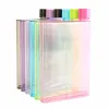 Tragbarer Buchpapierbokal Botlte Flachwasserflasche umweltfreundliche externe Sporttrinkflasche Transparent Plastikkessel