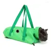 Mochila de portadores de gatos con correas de hombro ajustables: ventilación a prueba de fugas segura y cómoda
