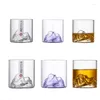Wine Glasses 150ml/300ml Small Transparent Glass Coffee Cup Mountain Whisky Heat Resistant Tea Drink Milk Juice Drinking