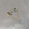 Schattige kwastje brief koningin broche vrouwen mannen strasse strass kristal Engels alfabet kroon muzieknoot metal pins sieraden accessoires