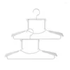 Colgadores Ropa retráctil Hanger 2 PCS Space Saving Ropa Agrupo para el armario 360 Grado