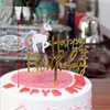 1set Unicorn Party Cake Topper Happy Birthday Cupcake Topper Wedding Children Baby Shower Cake Top Flag Baking Decorations