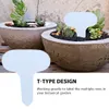 100st plast T-T-typ Garden Tags Ornament Plant Flower Label Nursery Thick Tag Markers For Plants Garden Decoration
