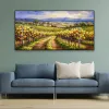 Italia European Paesaggio Abstract Oil Painting Stampe Varenna Como Lake Poster Grande tela di pittura da parete Arte Domanda