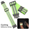 4 cm Brouilles de revêtement réfléchissantes fortes cyclistes avertissement brassard réflecteur bracelet bracelet de sécurité alerte pour la marche du cyclisme