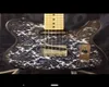 Sällsynt Brad Signature Sliver Sparkle Paisley Electric Guitar Maple Neck Dual Black Body Binding 3 Saddle Bridge Chrome Hard6884798