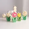 3D Flower Candle Silicone Stampo Creative Tulpaser Candele aromaterapiche fatte a mano Morde che producono utensile in resina in resina stampo decorazione per la casa