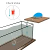 Válvula de retenção de aquário para bomba de ar plástica de uma maneira que não retorna acessórios para peixe tanque de tanque de ar-tubo de tubo de tubo