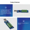 USB Resistor DC Electronic Load with Switch Adjustable 3 Currents 3A/2A/1A Battery Capacity Voltage Discharge Resistance Tester