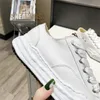 2024 Designer Sole upplösar duk skor tvättade stil mmy casual skor mihara kvinnor sneakers vintage snörning yasuhiro svart vit solid män utomhus sneaker