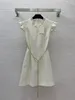 Va1en t! Pas de robe de style de rue marque de créatrice en blanc mini robe femme de graduation blanche robes de blazer pour femmes robe de Pâques V robe de cou