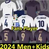 2024 Jersey de futebol da Inglaterra Kane Sterling Rashford Sancho Grealish Mount Foden Englands Camisa de futebol 24 25 Bellingham Men Kids Uniform