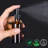 Bouteilles de rangement 5pcs 60 ml Spray en verre Amber Huiles essentielles Bouteille portable Fine Mist Hydrosol Solutions de nettoyage d'atomiseur