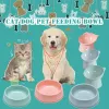 45° Pet Cat Bowl Pet Water Bowl High Foot Feeder Dog Cat Food Bowl Neck Protector Dish Bowls For Cats Dogs Cat Accessories