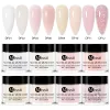 Vloeistoffen mtssii 4/8 stks roze acryl nagelset witte acryl poeder monomeer vloeistof set met nagelborstel heldere nagel kunst acryl poederkit