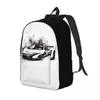 Backpack Powerful Sports Car Canvas Backpacks Hyper Artistic Ink Drawing Bag Trekking Durable Funny Bags