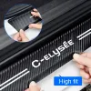 Trunk Bumper Guard Decals Leather Car Door Sill Plate Protector Stickers Anti Scratch For Citroen C-ELYSEE Auto Accessories