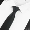 Neck Ties New accessory 7cm tie for business and professional wear polyester silk wedding group mens tieQ