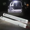 車のインテリアライトストリップバー12V 72 LEDホワイトライトチューブオン/オフスイッチ用バンローリートラックRVキャラバン屋内天井ライト