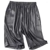 Abbigliamento da uomo Sleep Home Silk Shorts Shorts Shorts Sleep Bottoms Nightwear Arificial Cive Point Pants