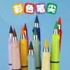 12 couleurs crayons éternité no ink kawaii illimited écriture colorée crayon scolaires art sketch coloriage peinture de papeterie