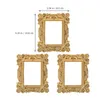 Frames 3 Pcs Po Frame Ornaments Picture Gold Decor Jewelry Small Resin Family Display