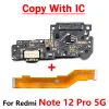 Testé à 100% pour Xiaomi Redmi Note 12 Pro Plus 5G / Redmi Note 12 4G PORT DE CARCHE USB PORT PORT FLEX CABLE + MONDE FLEX