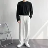 Men's Pants 2024 Men White Straight Fashion Korean Loose Suit Trousers Casual Draped Baggy Wide Pant Male Streetwear