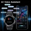 Lige ECG Smart Watch Man Outdoor Sports AI Voice Bracelet Bluetooth Call Hartslagstracker voor Android iOS 2023 Smartwatch -cadeau