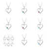 Hänge halsband hängar smycken diamant persika hjärtmödrar dag gåva familj dotter syster kristall halsband droppe leverans 2021 otrqp