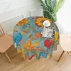 Tableau de couleur de couleur vive nappes étanches à l'épreuve de poussière pour la cuisine pour manger la table de cuisine déco 60 pouces