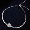 Bangel Deluxe Platinum Pt950 Armband Moissanit Diamant Armband Moissanit Diamant Bag Einfacher Frauen Hochzeit Schmuck Geschenke YQ240409