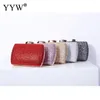 Evening Bags 2024 Silver Sequins Handbag Purse Clutches For Women Glitter Cocktail Party Wedding Red Elegant Clutch Bag