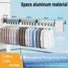 Hangers Clothes Drying Rack Aluminum Alloy Folding Wall-mounted Collapsible Space Saver Dryer